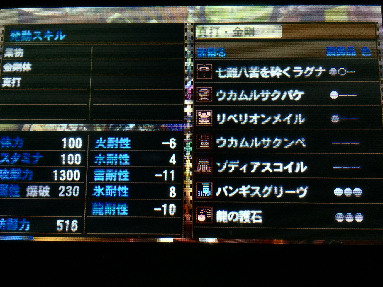 Mh4 おすすめ装備紹介 本日も皐月晴れ